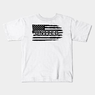 united usa distressed flag Kids T-Shirt